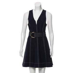 Diane Von Furstenberg Navy Backless Dress